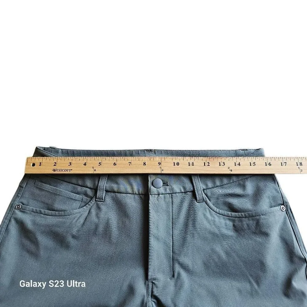 Lululemon mens Sz 31 graygeen ABC slim fit 5 pockets pants - Picture 5 of 8